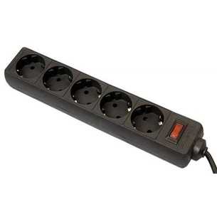 Мережевий фільтр живлення Defender ES 1.8m 5 роз. black (99484) зображення 1