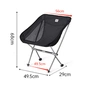 Крісло складане Naturehike Stellaluna L04 CNK2450JJ015, розмір M, чорне (6976023929410) - зменшене зображення 5