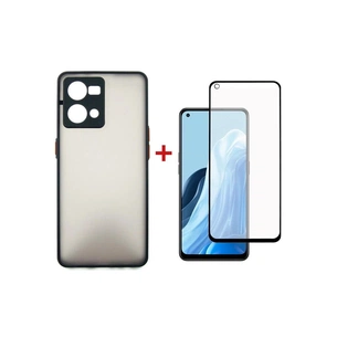 Чохол до мобільного телефона Dengos Kit for OPPO Reno 7 4g case + glass (Black) (DG-KM-32) зображення 1