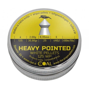 Пульки Coal Heavy Pointed 6,35 мм 125 шт/уп (125WPHP635) зображення 1