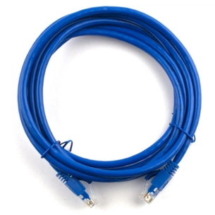 Патч-корд Ritar 15м, RJ-45, Cat.5e, CU, мідь, синій (PCR-CU/15Be / 04299) зображення 1