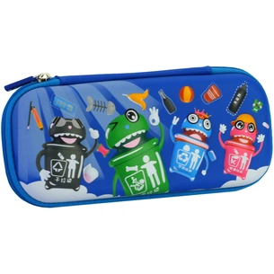Пенал Cool For School з тисненням 1 відділення Блакитний (B-8614-blue) зображення 1