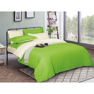 Постільна білизна MirSon Satin Stripe 30-0016 + 30-0002 Elaija 143х210 Сімейна (2200005261712) зображення 1