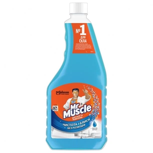 Засіб для миття скла Mr Muscle зі спиртом Після дощу змінний блок 500 мл (4823002001020) зображення 1