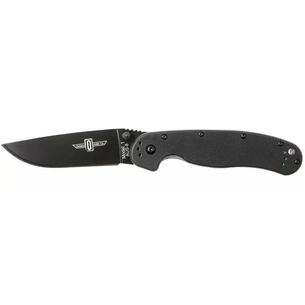 Ніж Ontario Knife RAT I AUS-8 Black, Black Blade (ON8846) зображення 1