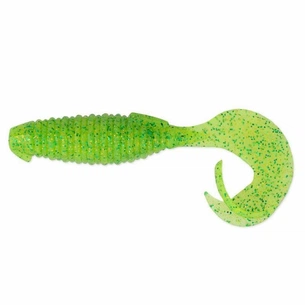 Силікон рибальський Keitech Flapper Grub 4" (7 шт/упак) ц:424 lime chartreuse (1551.09.52) зображення 1
