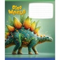 Тетрадь Школярик Star Dino world 12 листов клетка (012-3664K) - уменьшенное изображение 1