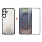 Чохол до мобільного телефона Dengos Matte Kit for Samsung Galaxy S25 FE case + glass Black (DG-KM-168) - зменшене зображення 1