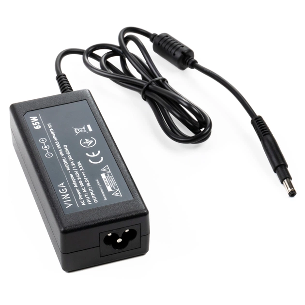 Блок живлення до ноутбуку Vinga HP 65W 19.5V 3.3А 4.8*1.7 long (VPA-1953-HP4817-101) - зображення 1
