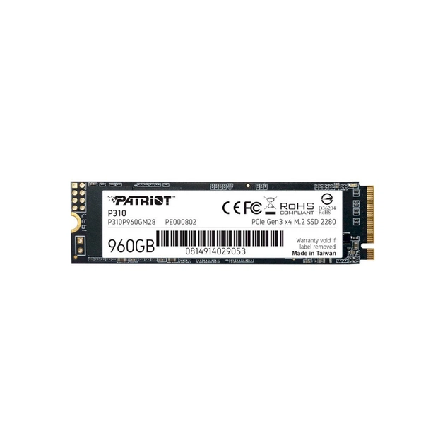 Накопитель SSD M.2 2280 960GB Patriot (P310P960GM28) - изображение 1