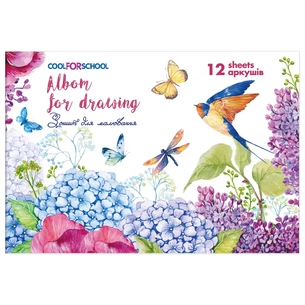 Альбом для малювання Cool For School на скобі , 12 аркушів (CF60905-09) зображення 1