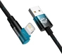 Кабель Baseus MVP 2 USB - Lightning (M/M), 2.4A, 1 м Black/Blue (CAVP000021) - уменьшенное изображение 2