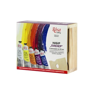 Олійні фарби Rosa Gallery Пленер 5 кольорів у тубах 45 мл (4823098516521) зображення 1