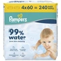 Дитячі вологі серветки Pampers 99 Water, 240 шт (8006530116305) - зменшене зображення 2