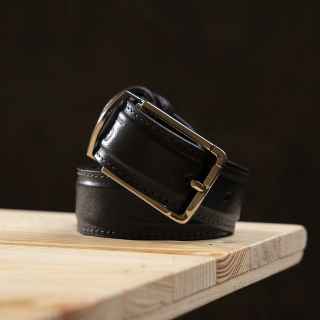 Ремінь Grande Pelle Брючний двосторонній Коричневий та Чорний (11155) - зображення 7