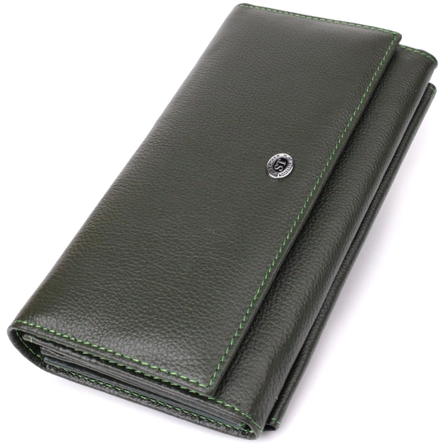 Кошелек ST Leather Из натуральной кожи Зеленый (23068) - изображение 1