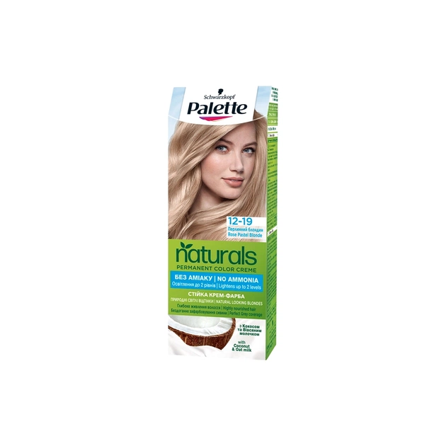 Краска для волос Palette Naturals без аммиака 12-19 Жемчужный блондин (9000101689464) - изображение 1