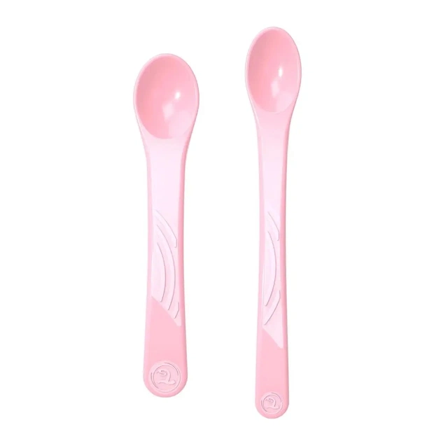 Набір дитячого посуду Twistshake 4+ ложок 2 шт світло-рожеві (78189) - picture 1