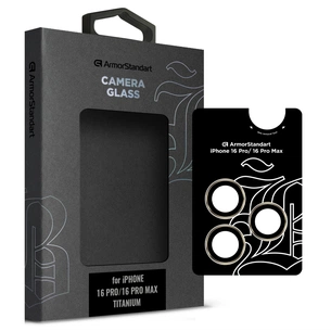 Скло захисне Armorstandart for Camera Supreme BI iPhone 16 Pro/16 Pro Max Titanium (ARM79423) зображення 1