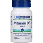 Вітамін Life Extension Вітамін D3, Vitamin D3, 25 мкг (1000 МE), 90 гелевих капсул (LEX-17539) - зменшене зображення 1