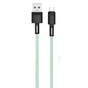 Дата кабель USB 2.0 AM to Micro 5P 1.0m 5A green XO (NB166-M-1-GR) - зменшене зображення 1