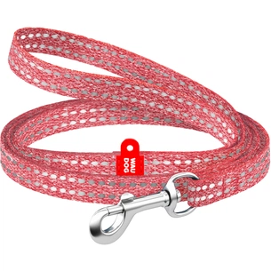 Повідець для котів WAUDOG Re-cotton світловідбивний XS 200х1 см червоний (16443) зображення 1