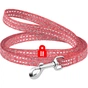 Повідець для котів WAUDOG Re-cotton світловідбивний XS 200х1 см червоний (16443) - зменшене зображення 1