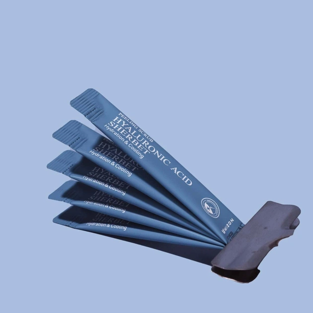 Пілінг для обличчя Mizon Hyaluronic Acid Sherbet Peeling Scrub 5 г (8809663754228) - picture 7