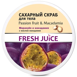 Скраб для тіла Fresh Juice Passion Fruit & Macadamia цукровий 225 мл (4823015936425) изображение 1