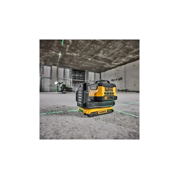 Лазерний нівелір DeWALT 18В XR Li-Ion, зелений промінь, 2Ah, ЗУ, кейс (DCLE34031D1) - picture 2