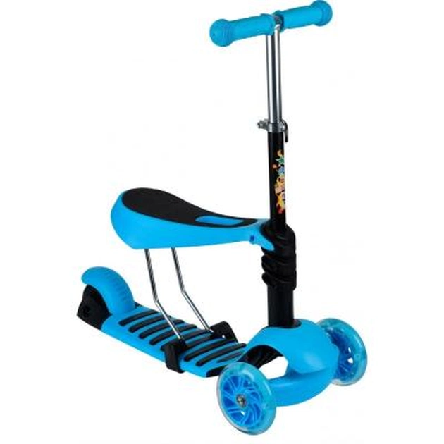 Самокат Same Toy триколісний, із сидінням, Блакитний (SY-S171Ut-1) - изображение 1