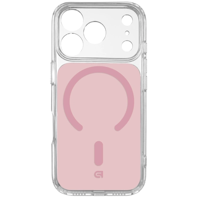 Чохол до мобільного телефона Armorstandart Clear Hybrid MagCase Apple iPhone 18 Pro / 17 Pro Pink (ARM91747) - зображення 1