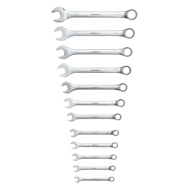 Ключ Sigma набір ріжково-накидних 12шт 13-32мм CrV satine, тк чохол (6010211) - picture 3