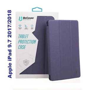 Чохол до планшета BeCover Tri Fold Soft TPU Silicone Apple iPad 9.7 2017/2018 A1822/A1823/A1893/A1954 Purple (706880) зображення 1