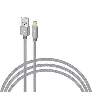 Дата кабель USB 2.0 AM to Lightning 2.0m CBGNYL2 grey Intaleo (1283126477669) зображення 1
