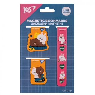 Закладки для книг Yes магнітні Line Friends 3 шт (708357) зображення 1