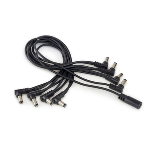 Кабель для гітарних педалей RockBoard Flat Daisy Chain Cable, 8 Outputs, Angled (RBO CAB POWER DC8 A) зображення 1
