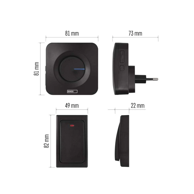 Дверний дзвінок EMOS бездротовий EMOS P5729B (P5729B) - picture 8