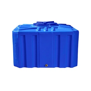 Ємність для води Рото Європласт квадратна харчова 500 л куб синя (18) зображення 1