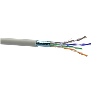 Кабель мережевий OK-Net FTP 100м cat.5e (F/UTP-cat.5E-SL) (КПВЭ-ВП (100) 4*2*0,48 / 100) зображення 1