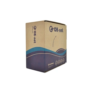 Кабель мережевий OK-Net FTP 100м cat.5e (F/UTP-cat.5E-SL) (КПВЭ-ВП (100) 4*2*0,48 / 100) зображення 1