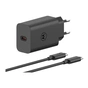 Зарядний пристрій Motorola 68W Black (MC-682N) + кабель Type-C - зменшене зображення 1
