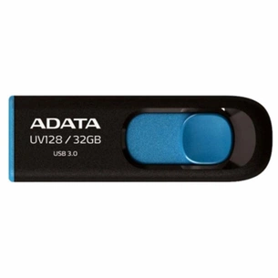 USB флеш накопичувач ADATA 32Gb UV128 black-blue USB 3.0 (AUV128-32G-RBE) зображення 1
