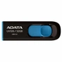 USB флеш накопичувач ADATA 32Gb UV128 black-blue USB 3.0 (AUV128-32G-RBE) - зменшене зображення 1