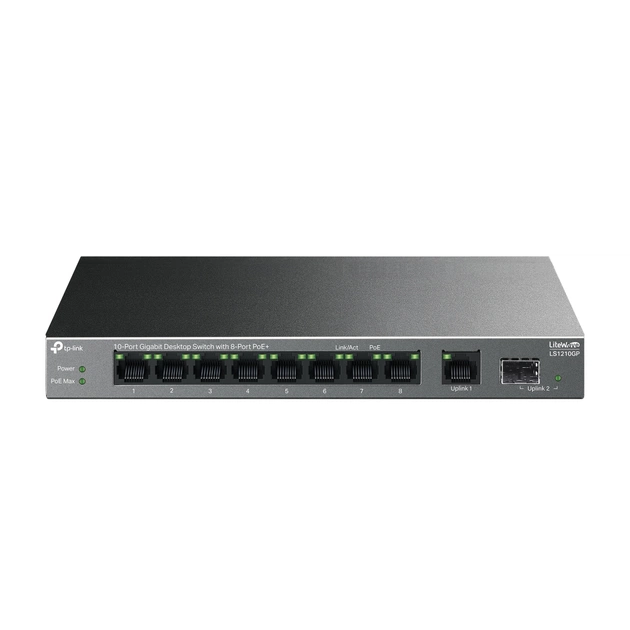 Комутатор мережевий TP-Link LS1210GP - зображення 1