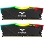 Модуль пам'яті для комп'ютера DDR4 16GB (2x8GB) 3200 MHz T-Force Delta Black ARGB Team (TF3D416G3200HC16CDC01) - уменьшенное изображение 1