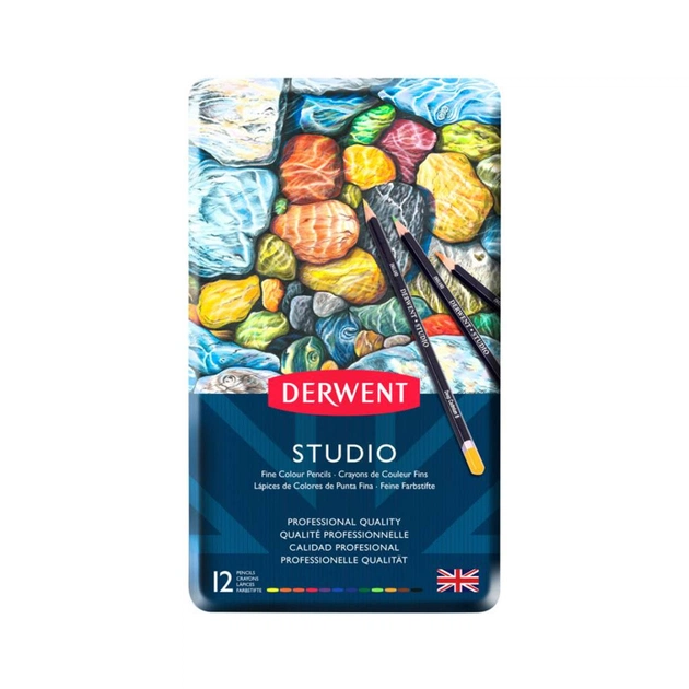 Олівці кольорові Derwent Studio, 12 кольорів (5010255713476) - изображение 1