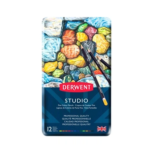 Олівці кольорові Derwent Studio, 12 кольорів (5010255713476) зображення 1