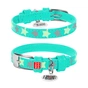 Нашийник для тварин WAUDOG Glamour з QR паспортом "Зірочка" L Ш 35 мм Д 46-60 см ментоловий (358813) - зменшене зображення 1