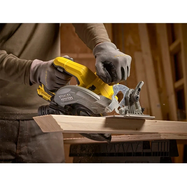 Дискова пила Stanley FatMax,18В(V20)Li-Ion,2x4Ah, 5000 об/хв, кейс, 10,71 кг (SFMCS550M2K) - picture 7